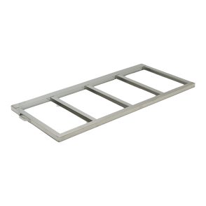 Crystal Industries - F-C-4R9957-4 - Stainless Steel Frame for Four Baxter/Fenwal C-4R9957 Aluminum Canisters