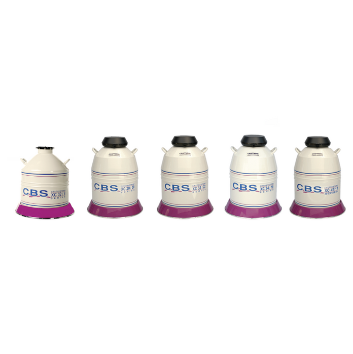 Custom Biogenic Systems - CB33R - Cryosystems Series XC33/22 with 6 Canisters and Roller Base