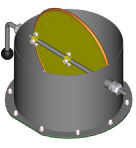 Baker - 336A203 - Air Tight Damper, 12" Diameter