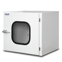 ESCO - EPB-B606060-U1 - Infinity® Pass Boxes, Mechanical Interlock, UV (Switch, Interlock), Stainless steel (SS) Doors, Polycarbonate Viewing Window