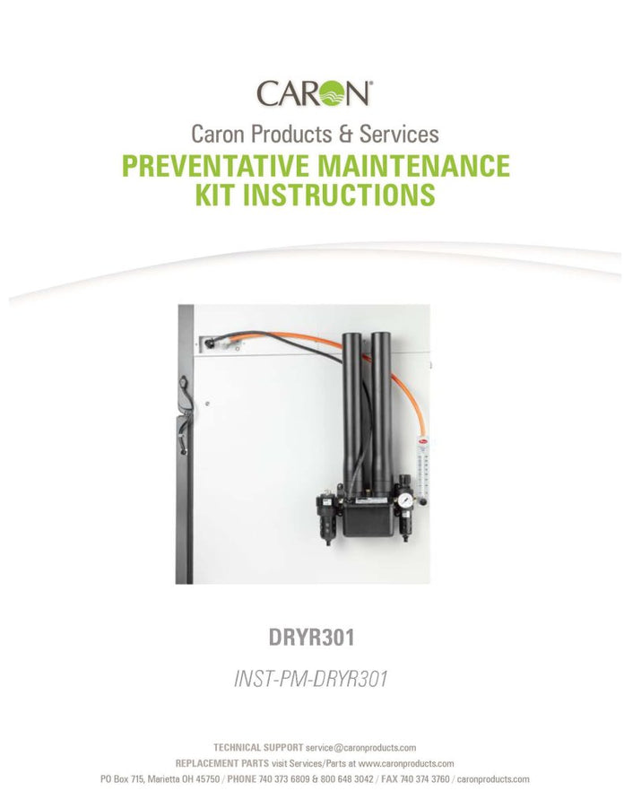 Caron - DRYR301 - Heatless Dryer INST Package for DRYRRI 6000 Series