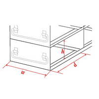 Crystal Industries - UFDMM-43 - Upright Freezer Drawer Rack for SBS Formatted Boxes, 4x3 Configuration