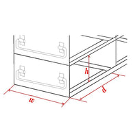 Crystal Industries - UFD-23-375 - Upright Freezer Drawer Rack for 3.75" Boxes, 2x3 Configuration