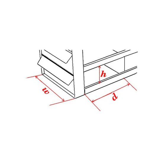 Crystal Industries - UFS-2 - Upright Sliding Tray Rack for 2" Boxes