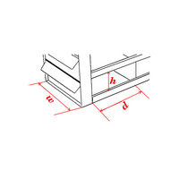 Crystal Industries - UFS-462 - Upright Sliding Tray Rack for 2" Boxes, 4x6 Configuration