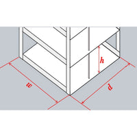 CFDP-15 - Vertical Rack for 96-Deep-Well Microtiter Plates, Holds 15 Boxes