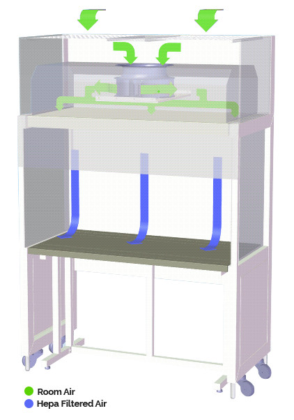 ESCO - EQU/04-ESUS - Enterprise™ Laminar Flow Single Straddle Unit, 1.2m/4' Width, Single Sided Operation
