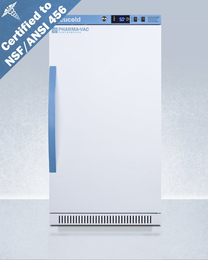 Accucold - ARS32PVBIADA456LHD - 2.83 Cu.Ft. ADA Height Vaccine Refrigerator, Certified to NSF-ANSI 456 Vaccine Storage Standard, Left Hand Door