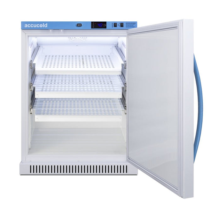 Accucold - ARS6MLDR - 6 Cu. Ft. ADA Height Laboratory Refrigerator with Removable Drawers
