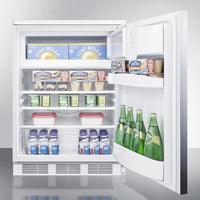 Accucold - CT66LWSSHHLHD - 24" Wide Refrigerator-Freezer
