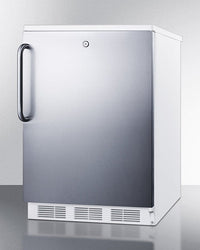 Accucold - CT66LWSSTBLHD - 24" Wide Refrigerator-Freezer, Left Hand Door