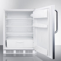 Accucold - FF6LW7CSSLHD - 24" Wide Built-In All-Refrigerator, Left Hand Door