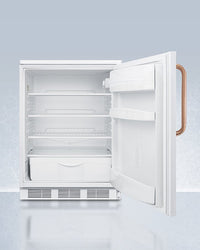 Accucold - FF6LWTBCLHD - 24" Wide All-Refrigerator, Copper Handle, Left Hand Door