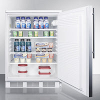 Accucold - FF7LWBISSHVLHD - 24" Wide Built-In All-Refrigerator, Left Hand Door
