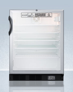 Accucold - SCR600BGLBINZADALHD - 24" Wide Built-In All-Refrigerator, ADA Compliant, Left Hand Door