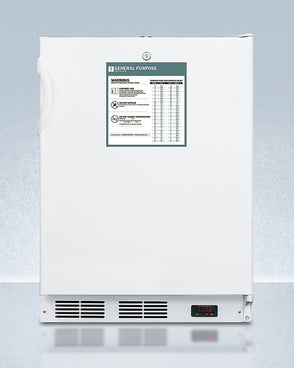 Accucold - VT65MLBIADAGPLHD - 24" Wide Built-In All-Freezer, ADA Compliant, Left Hand Door