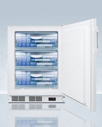Accucold - VT65MLBIADAGPLHD - 24" Wide Built-In All-Freezer, ADA Compliant, Left Hand Door