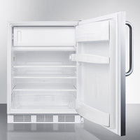 Accucold - CT66LWSSTBADA - 24" Wide Refrigerator-Freezer, ADA Compliant