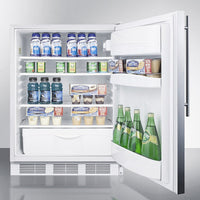 Accucold - FF6LW7SSHVADALHD - 24" Wide All-Refrigerator, ADA Compliant, Left Hand Door