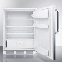 Accucold - FF6LW7SSTBLHD - 24" Wide All-Refrigerator, Left Hand Door