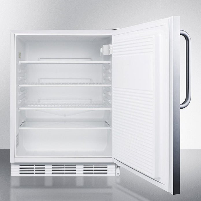 Accucold - FF7LWCSSADALHD - 24" Wide Built-In All-Refrigerator, ADA Compliant, Left Hand Door