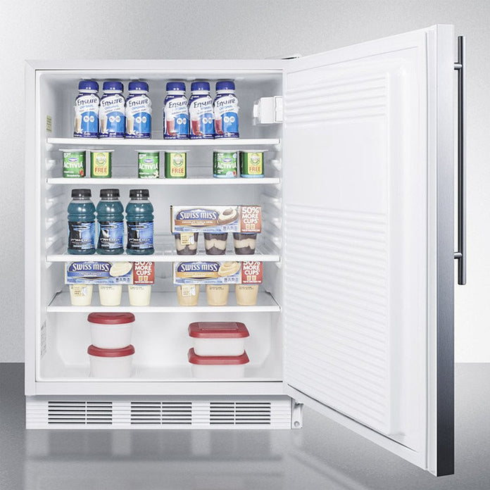 Accucold - FF7LWBISSHVADALHD - 24" Wide Built-In All-Refrigerator, ADA Compliant, Left Hand Door