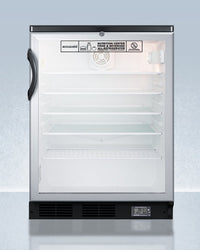 Accucold - SCR600BGLBINZLHD - 24" Wide Built-In All-Refrigerator, Left Hand Door