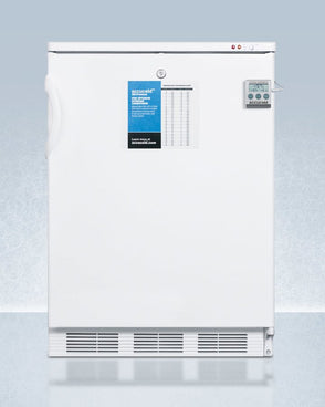 Accucold - VT65MLBIPLUS2LHD - 24" Wide Built-In All-Freezer, Left Hand Door