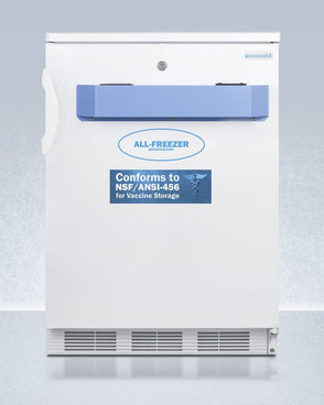 Accucold - VT65MLVAC456LHD - 24" Wide Built-In All-Freezer, Certified to NSF-ANSI 456 Standard for Vaccine Storage, Left Hand Door