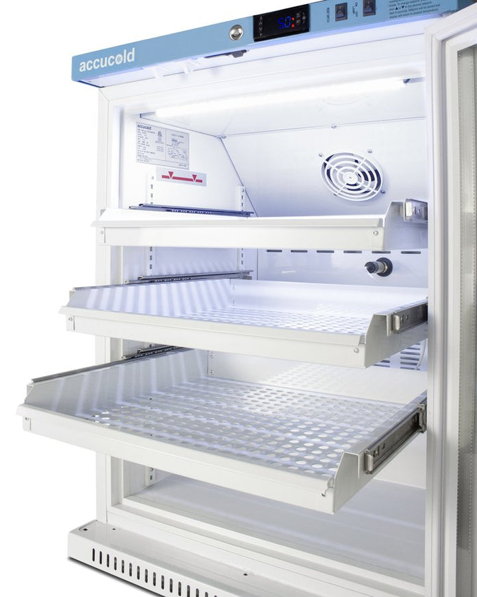 Accucold - ARG6PVDRLHD - 6 Cu.Ft. ADA Height Vaccine Refrigerator with Removable Drawers, Left Hand Door
