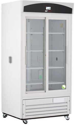 Lab Research Products - LRP-HC-CP-33-TS - 33 Cu. Ft. Capacity TempLog Plus Series Sliding Glass Door Chromatography Refrigerator