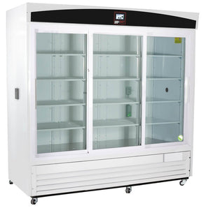 Lab Research Products - LRP-HC-CP-69-TS - 69 Cu. Ft. Capacity TempLog Plus Series Sliding Glass Door Chromatography Refrigerator