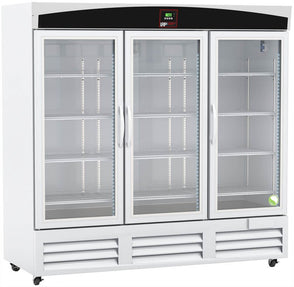 Lab Research Products - LRP-HC-LP-72 - 72 Cu. Ft. Capacity Plus Series Glass Door Laboratory Refrigerator