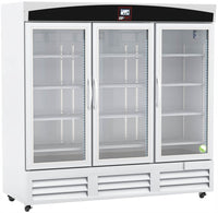 Lab Research Products - LRP-HC-LP-72-TS - 72 Cu. Ft. TempLog Plus Series Laboratory Glass Door Refrigerator