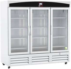 Lab Research Products - LRP-HC-LP-72-TS - 72 Cu. Ft. TempLog Plus Series Laboratory Glass Door Refrigerator