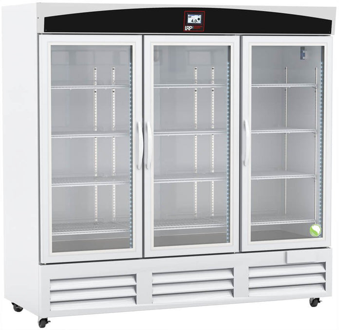 Lab Research Products - LRP-HC-LP-72-TS - 72 Cu. Ft. TempLog Plus Series Laboratory Glass Door Refrigerator