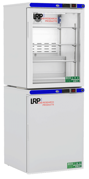 Lab Research Products - LRP-HC-RFC1020G - 10 Cu. Ft. Laboratory Refrigerator & Freezer (-20°C Operation) Combination, with Glass Door Refrigerator