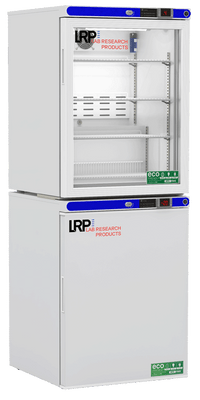 Lab Research Products - LRP-HC-RFC1020G - 10 Cu. Ft. Laboratory Refrigerator & Freezer (-20°C Operation) Combination, with Glass Door Refrigerator