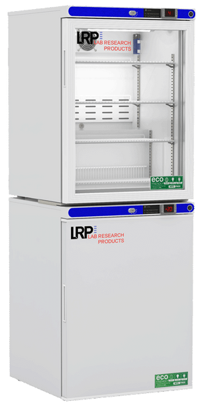 Lab Research Products (LRP) - LRP-HC-RFC1020G - 10 Cu. Ft. Laboratory Refrigerator & Freezer (-20°C Operation) Combination, with Glass Door Refrigerator