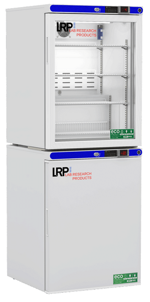 Lab Research Products - LRP-HC-RFC1030G - 10 Cu. Ft. Laboratory Refrigerator & Freezer (-30°C Operation) Combination, with Glass Door Refrigerator