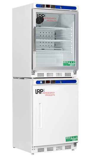 Lab Research Products - LRP-HC-RFC9G - 9 Cu. Ft. Plus Series Refrigerator & Freezer Combination Glass Door Refrigerator