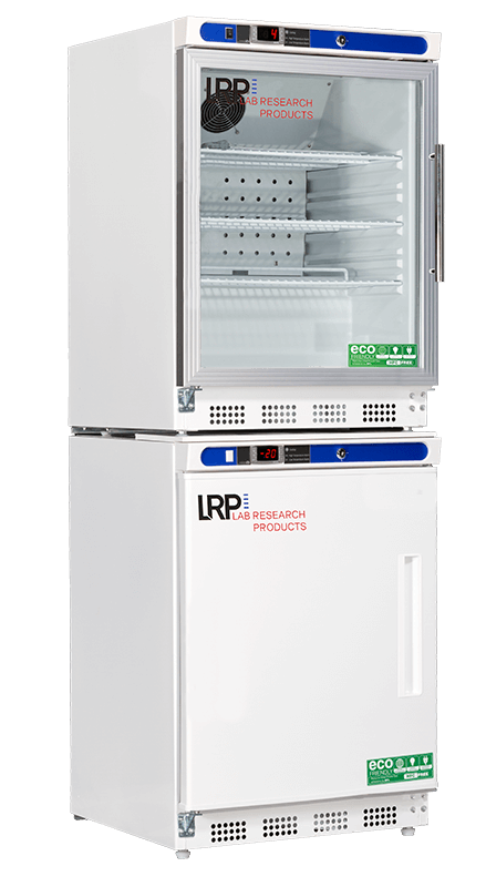 Lab Research Products (LRP) - LRP-HC-RFC9G-LH - 9 Cu. Ft. Plus Series Refrigerator & Freezer Combination, Left Hinged with Glass Door Refrigerator