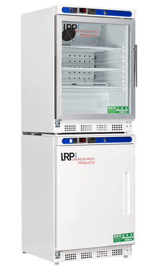 Lab Research Products - LRP-HC-RFC9G-LH - 9 Cu. Ft. Plus Series Refrigerator & Freezer Combination, Left Hinged with Glass Door Refrigerator