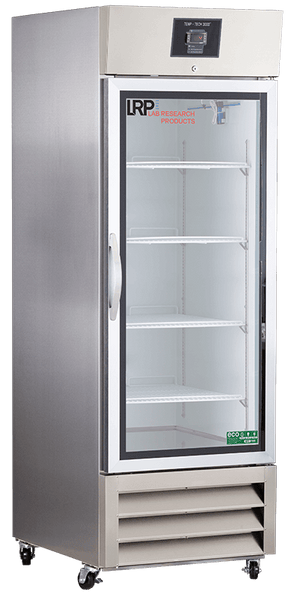 Lab Research Products - LRP-HC-SSP-23G - 23 Cu. Ft. Plus Series Glass Door Stainless Steel Laboratory Refrigerator