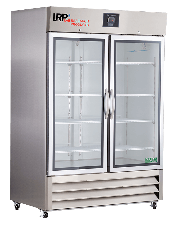 Lab Research Products - LRP-HC-SSP-49G - 49 Cu. Ft. Plus Series Glass Door Stainless Steel Laboratory Refrigerator