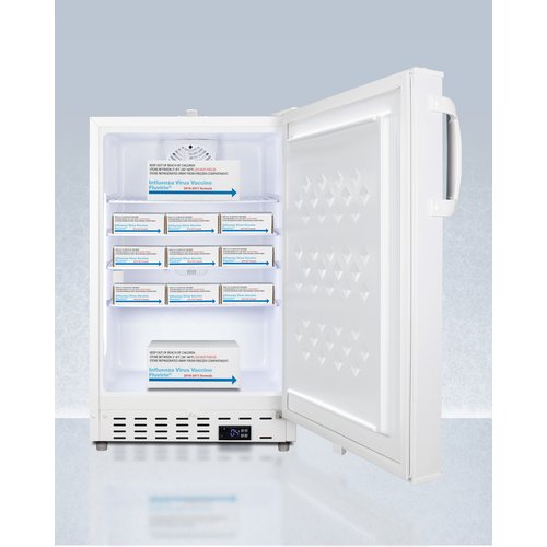 Accucold - ADA404REFALLHD - 20" Wide Built-In Healthcare All-Refrigerator, ADA Compliant, Left Hand Door