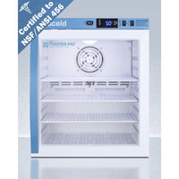 Accucold - ARG1PV456LHD - 1 Cu.Ft. Compact Vaccine Refrigerator, Certified to NSF-ANSI 456 Vaccine Storage Standard, Left Hand Door
