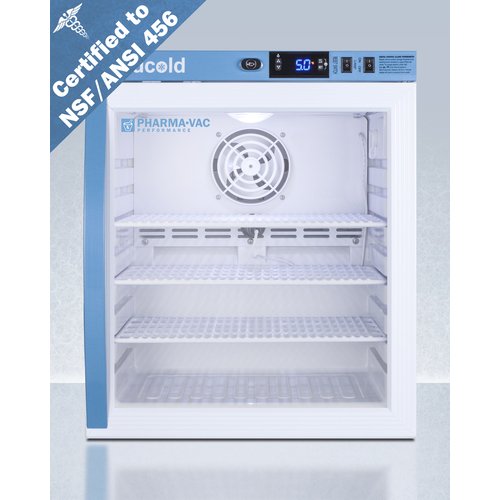 Accucold - ARG1PV456LHD - 1 Cu.Ft. Compact Vaccine Refrigerator, Certified to NSF-ANSI 456 Vaccine Storage Standard, Left Hand Door