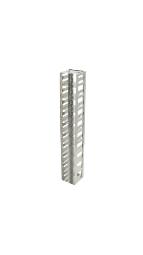 MCF-10-2-S - Vertical Rack for Mini 2" Boxes with Spring Lock, Holds 10 Boxes
