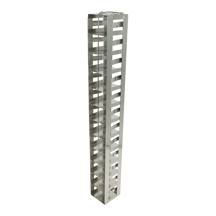 MCF-12-2-S - Vertical Rack for Mini 2" Boxes with Spring Lock, Holds 12 Boxes
